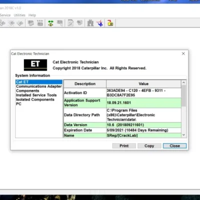 Caterpillar ET 2018C Software Diagnostic Download