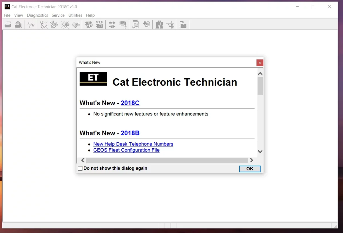 Caterpillar ET 2018C Software Diagnostic Download