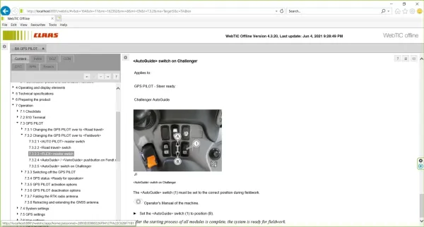CLAAS WebTIC Offline 2021 Service Information provides easy and quick access to technical documentation for CLAAS agricultural equipment. Discover a wide range of assembly instructions, operator manuals, repair manuals, and more