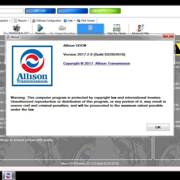 Allison DOC 2017 Diagnostic Software