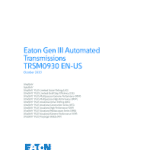 Eaton Gen III Automated TransmissionsTRSM0930 EN-USOctober 2020 – SERVICE MANUAL