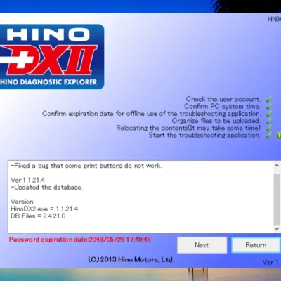 Hino Diagnostic Software DX2 v1.1.21.4 is a powerful tool for optimizing your truck's performance. With its user-friendly interface, you can easily navigate through various diagnostic tools and troubleshoot any issues. Whether it's reading and interpreting DTCS or reprogramming the ECU, Hino DX2 has got you covered. Designed for heavy-duty truck diagnostics, this software ensures efficient engine system operation and recording/reporting of diagnostic information. Upgrade your truck's capabilities with Hino DX2 and experience improved efficiency on the road. Get yours now at ecmtrucks.com.