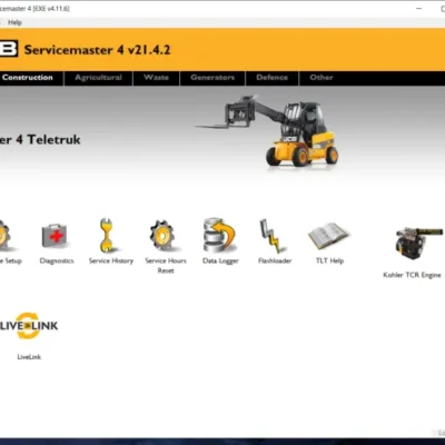 JCB Service Master 4 Diagnostic Software is a powerful tool for professionals in the automotive and heavy machinery industry. With its easy-to-use interface, it provides a wide range of diagnostic and calibration functions for JCB machinery and engines. From construction to agricultural equipment, this software supports various JCB models, ensuring optimal performance and safety. It also offers programming capabilities and a language editing tool. Maximize your diagnostic efficiency and reliability with JCB Service Master 4 v21.4.2 [05.2021] from ecmtrucks.com.