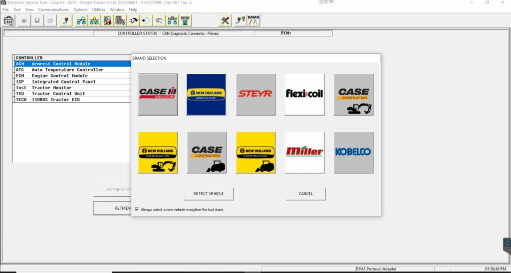 CNH EST 9 8 Engineering is an advanced diagnostic software tool designed for CNH Industrial equipment. It enables technicians to perform thorough analyses and enhances operational efficiency across various machines. This software provides essential functionalities like accessing control modules, reading trouble codes, and performing system tests. Its user-friendly interface and compatibility with multiple brands make it a vital resource for maintenance and troubleshooting.