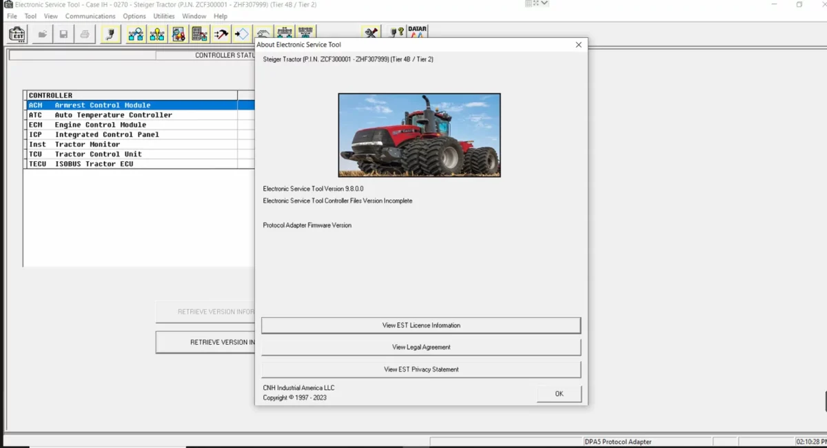 CNH EST 9 8 ENGINEERING is a powerful software for New Holland technicians, offering advanced diagnostics and programming capabilities for vehicles with a CAN bus. The software supports various brands within the CNH Group and has specific hardware and software requirements for installation. It provides functions such as diagnostic verification, ECU programming, and additional tools like E.A.S.y and the CNH Engine Download Tool. Secure payment methods like Paypal are accepted and remote installation support is available for ecmtrucks.com software.