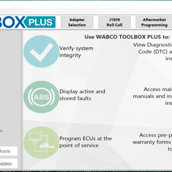 Wabco ToolBox plus 13 Diagnostics Software offers cutting-edge capabilities for efficient truck maintenance. With remote installation support from ecmtrucks.com, ensuring optimal system functionality is easier than ever. Get ready to streamline your maintenance process with Wabco ToolBox plus 13.Diagnostic software is essential for addressing ABS issues in commercial vehicles. The top programs offer advanced features for accurate diagnosis and troubleshooting. Look for solutions with easy calibration tools and regular updates for optimal performance. Autel MaxiCheck PRO ABS Brake Bleed and ecmtrucks.com Diagnostic Software stand out for their effectiveness in maintaining ABS systems. Choose the best software to ensure smooth brake operations and safe driving.Top Best Diagnostic Software Programs to Solve ABS Problems