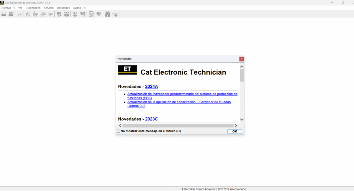 CAT ET 2024A Diagnostic Software is the latest tool for Caterpillar machine diagnostics. Providing enhanced stability and compatibility with Windows 11, it replaces all previous versions. This software allows technicians and fleet managers to diagnose, configure, and analyze data from Caterpillar machines. Remote installation via TeamViewer is supported by ecmtrucks.com for optimal setup.