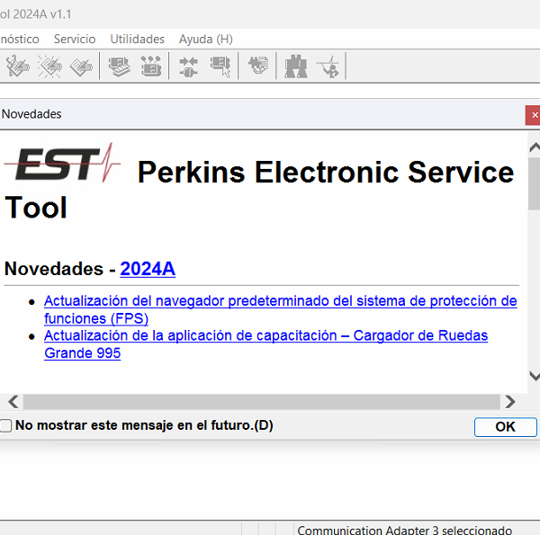 PERKINS EST 2024 Diagnostic Software is designed to diagnose, configure, and analyze Perkins engines and generators. It offers full system diagnostics, engine parameter configuration, and data retrieval from ECMs. Key features include a Factory Password Generator and a user-friendly interface. ECMTrucks.com provides support for remote installation via TeamViewer.