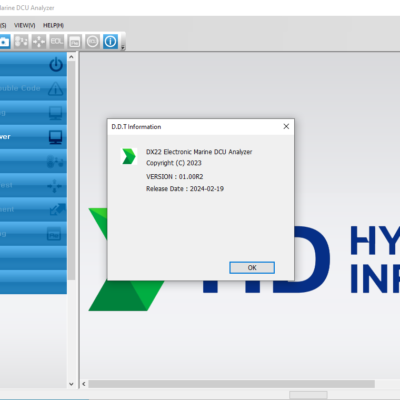 The DOOSAN DIAGNOSTIC TOOL DX22 ELECTRONIC MARINE DCU ANALYZER 01.00R2 [2024.02] is a specialized diagnostic software designed for marine equipment. It provides essential tools for identifying and resolving issues in various marine systems. This analyzer is compatible with a range of machinery and offers features like real-time data analysis and reprogramming capabilities. Its efficient installation process, including remote support via TeamViewer, enhances accessibility for technicians and operators.
