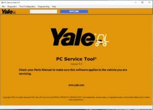 The YALE PC Service Tool 5.3 (2024) is an advanced software solution designed for the maintenance of Yale forklifts. It provides essential functionalities for diagnostics and programming, ensuring optimal performance of the equipment. With features that include state monitoring and error code detection, this tool enhances efficiency and reliability. Its compatibility with various Windows operating systems and diagnostic devices makes it a valuable asset for technicians in the field.