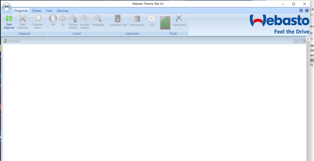 The Webasto Thermo Test 3.0 is a diagnostic tool designed for vehicle heating systems.