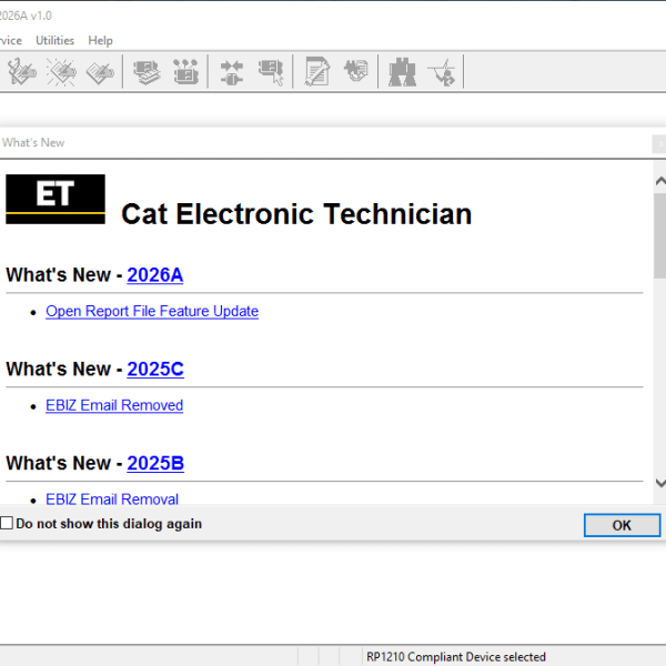 CAT ET 2026 Diagnostic Software is a specialized tool for diagnosing and managing Caterpillar equipment. This software provides essential features for monitoring performance, troubleshooting issues, and optimizing machinery operations.